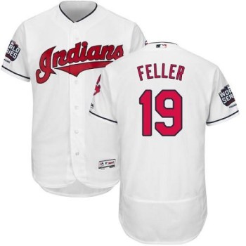 indians #19 Bob Feller White Flexbase Authentic Collection 2016 World Series Bound Stitched MLB Jersey indians #19 Bob Feller White Flexbase Authentic Collection 2016 World Series Bound Stitched MLB Jersey