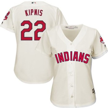 indians #22 Jason Kipnis Cream Women's Alternate Stitched MLB Jersey indians #22 Jason Kipnis Cream Women's Alternate Stitched MLB Jersey