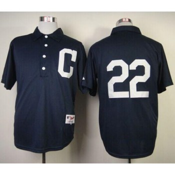 indians #22 Jason Kipnis Navy Blue 1902 Turn Back The Clock Stitched MLB Jersey indians #22 Jason Kipnis Navy Blue 1902 Turn Back The Clock Stitched MLB Jersey