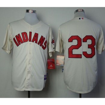 indians #23 Michael Brantley Cream Alternate 2 Cool Base Stitched MLB Jersey indians #23 Michael Brantley Cream Alternate 2 Cool Base Stitched MLB Jersey