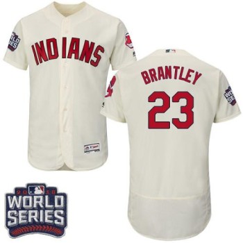 indians #23 Michael Brantley Cream Flexbase Authentic Collection 2016 World Series Bound Stitched MLB Jersey indians #23 Michael Brantley Cream Flexbase Authentic Collection 2016 World Series Bound Stitched MLB Jersey