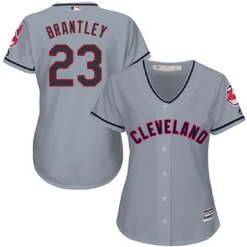 indians #23 Michael Brantley Grey Women's Road Stitched MLB Jersey indians #23 Michael Brantley Grey Women's Road Stitched MLB Jersey