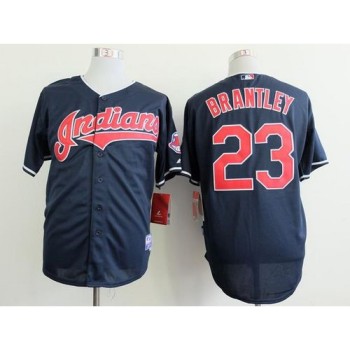 indians #23 Michael Brantley Navy Blue Cool Base Stitched MLB Jersey indians #23 Michael Brantley Navy Blue Cool Base Stitched MLB Jersey