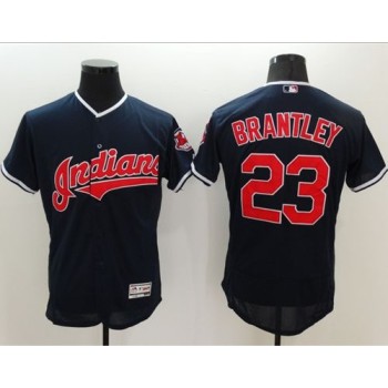 indians #23 Michael Brantley Navy Blue Flexbase Authentic Collection Stitched MLB Jersey indians #23 Michael Brantley Navy Blue Flexbase Authentic Collection Stitched MLB Jersey