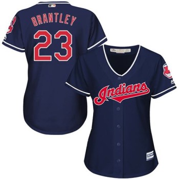 indians #23 Michael Brantley Navy Blue Women's Alternate Stitched MLB Jersey indians #23 Michael Brantley Navy Blue Women's Alternate Stitched MLB Jersey