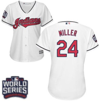 indians #24 Andrew Miller White 2016 World Series Bound Women's Home Stitched MLB Jersey indians #24 Andrew Miller White 2016 World Series Bound Women's Home Stitched MLB Jersey