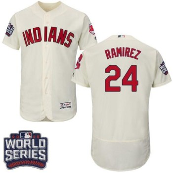 indians #24 Manny Ramirez Cream Flexbase Authentic Collection 2016 World Series Bound Stitched MLB Jersey indians #24 Manny Ramirez Cream Flexbase Authentic Collection 2016 World Series Bound Stitched MLB Jersey