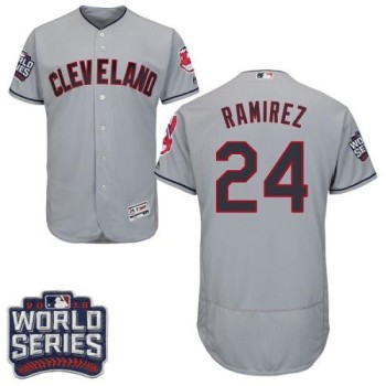 indians #24 Manny Ramirez Grey Flexbase Authentic Collection 2016 World Series Bound Stitched MLB Jersey indians #24 Manny Ramirez Grey Flexbase Authentic Collection 2016 World Series Bound Stitched MLB Jersey
