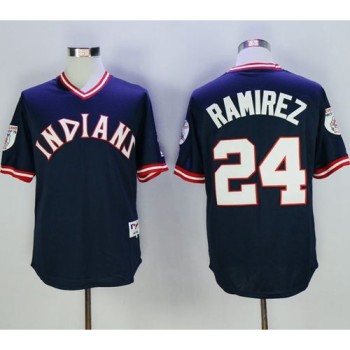 indians #24 Manny Ramirez Navy Blue 1976 Turn Back The Clock Stitched MLB Jersey indians #24 Manny Ramirez Navy Blue 1976 Turn Back The Clock Stitched MLB Jersey