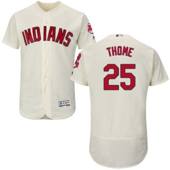 indians #25 Jim Thome Cream Flexbase Authentic Collection Stitched MLB Jersey indians #25 Jim Thome Cream Flexbase Authentic Collection Stitched MLB Jersey