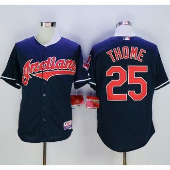 indians #25 Jim Thome Navy Blue Cool Base Stitched MLB Jersey indians #25 Jim Thome Navy Blue Cool Base Stitched MLB Jersey