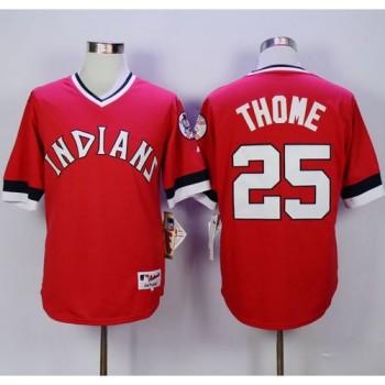 indians #25 Jim Thome Red 1978 Turn Back The Clock Stitched MLB Jersey indians #25 Jim Thome Red 1978 Turn Back The Clock Stitched MLB Jersey