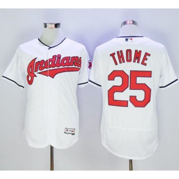 indians #25 Jim Thome White Flexbase Authentic Collection Stitched MLB Jersey indians #25 Jim Thome White Flexbase Authentic Collection Stitched MLB Jersey