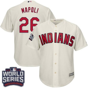 indians #26 Mike Napoli Cream Alternate 2016 World Series Bound Stitched Youth MLB Jersey indians #26 Mike Napoli Cream Alternate 2016 World Series Bound Stitched Youth MLB Jersey