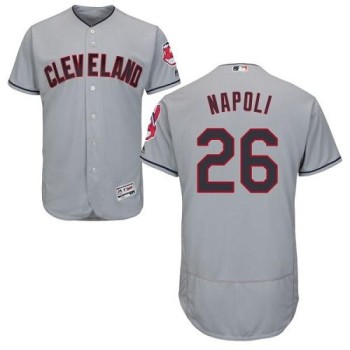 indians #26 Mike Napoli Grey Flexbase Authentic Collection Stitched MLB Jersey indians #26 Mike Napoli Grey Flexbase Authentic Collection Stitched MLB Jersey