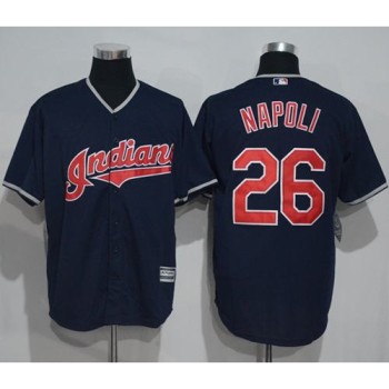 indians #26 Mike Napoli Navy Blue New Cool Base Stitched MLB Jersey indians #26 Mike Napoli Navy Blue New Cool Base Stitched MLB Jersey