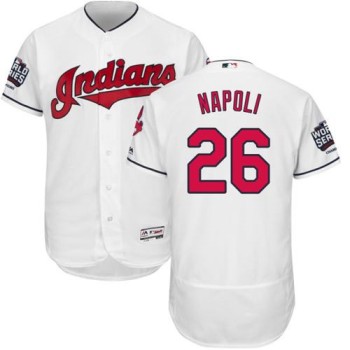 indians #26 Mike Napoli White Flexbase Authentic Collection 2016 World Series Bound Stitched MLB Jersey indians #26 Mike Napoli White Flexbase Authentic Collection 2016 World Series Bound Stitched MLB Jersey