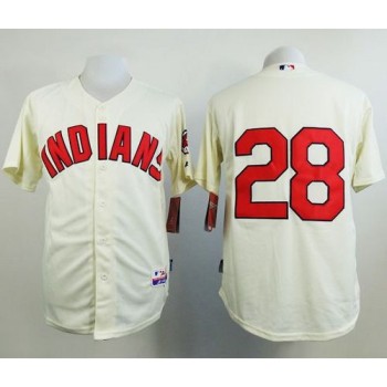 indians #28 Corey Kluber Cream Cool Base Stitched MLB Jersey indians #28 Corey Kluber Cream Cool Base Stitched MLB Jersey