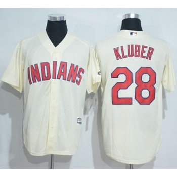 indians #28 Corey Kluber Cream New Cool Base Stitched MLB Jersey indians #28 Corey Kluber Cream New Cool Base Stitched MLB Jersey