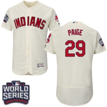 indians #29 Satchel Paige Cream Flexbase Authentic Collection 2016 World Series Bound Stitched MLB Jersey indians #29 Satchel Paige Cream Flexbase Authentic Collection 2016 World Series Bound Stitched MLB Jersey