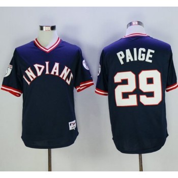indians #29 Satchel Paige Navy Blue 1976 Turn Back The Clock Stitched MLB Jersey indians #29 Satchel Paige Navy Blue 1976 Turn Back The Clock Stitched MLB Jersey