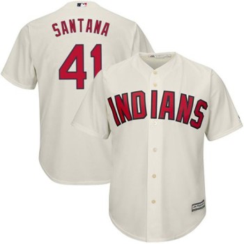 indians #41 Carlos Santana Cream Alternate Stitched Youth MLB Jersey indians #41 Carlos Santana Cream Alternate Stitched Youth MLB Jersey