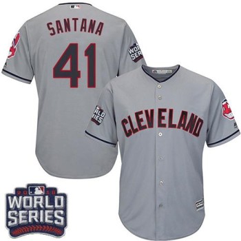 indians #41 Carlos Santana Grey Road 2016 World Series Bound Stitched Youth MLB Jersey indians #41 Carlos Santana Grey Road 2016 World Series Bound Stitched Youth MLB Jersey