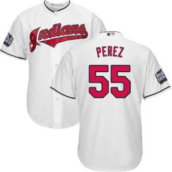 indians #55 Roberto Perez White Home 2016 World Series Bound Stitched Youth MLB Jersey indians #55 Roberto Perez White Home 2016 World Series Bound Stitched Youth MLB Jersey