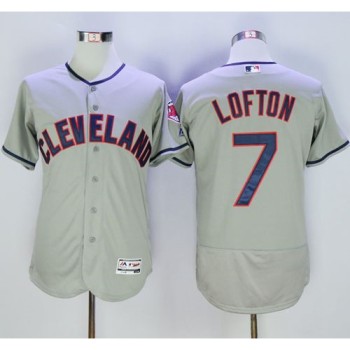 indians #7 Kenny Lofton Grey Flexbase Authentic Collection Stitched MLB Jersey indians #7 Kenny Lofton Grey Flexbase Authentic Collection Stitched MLB Jersey