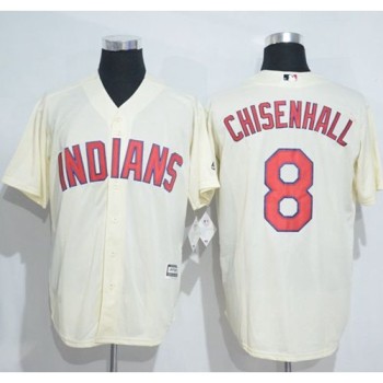 indians #8 Lonnie Chisenhall Cream New Cool Base Stitched MLB Jersey indians #8 Lonnie Chisenhall Cream New Cool Base Stitched MLB Jersey