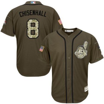 indians #8 Lonnie Chisenhall Green Salute to Service Stitched MLB Jersey indians #8 Lonnie Chisenhall Green Salute to Service Stitched MLB Jersey