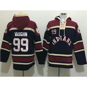 indians #99 Ricky Vaughn Black Sawyer Hooded Sweatshirt MLB Hoodie indians #99 Ricky Vaughn Black Sawyer Hooded Sweatshirt MLB Hoodie
