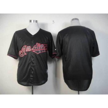 indians Blank Black Fashion Stitched MLB Jersey indians Blank Black Fashion Stitched MLB Jersey