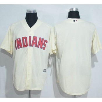 indians Blank Cream New Cool Base Stitched MLB Jersey indians Blank Cream New Cool Base Stitched MLB Jersey
