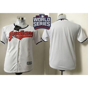 indians Blank White Cool Base 2016 World Series Bound Stitched Youth MLB Jersey indians Blank White Cool Base 2016 World Series Bound Stitched Youth MLB Jersey