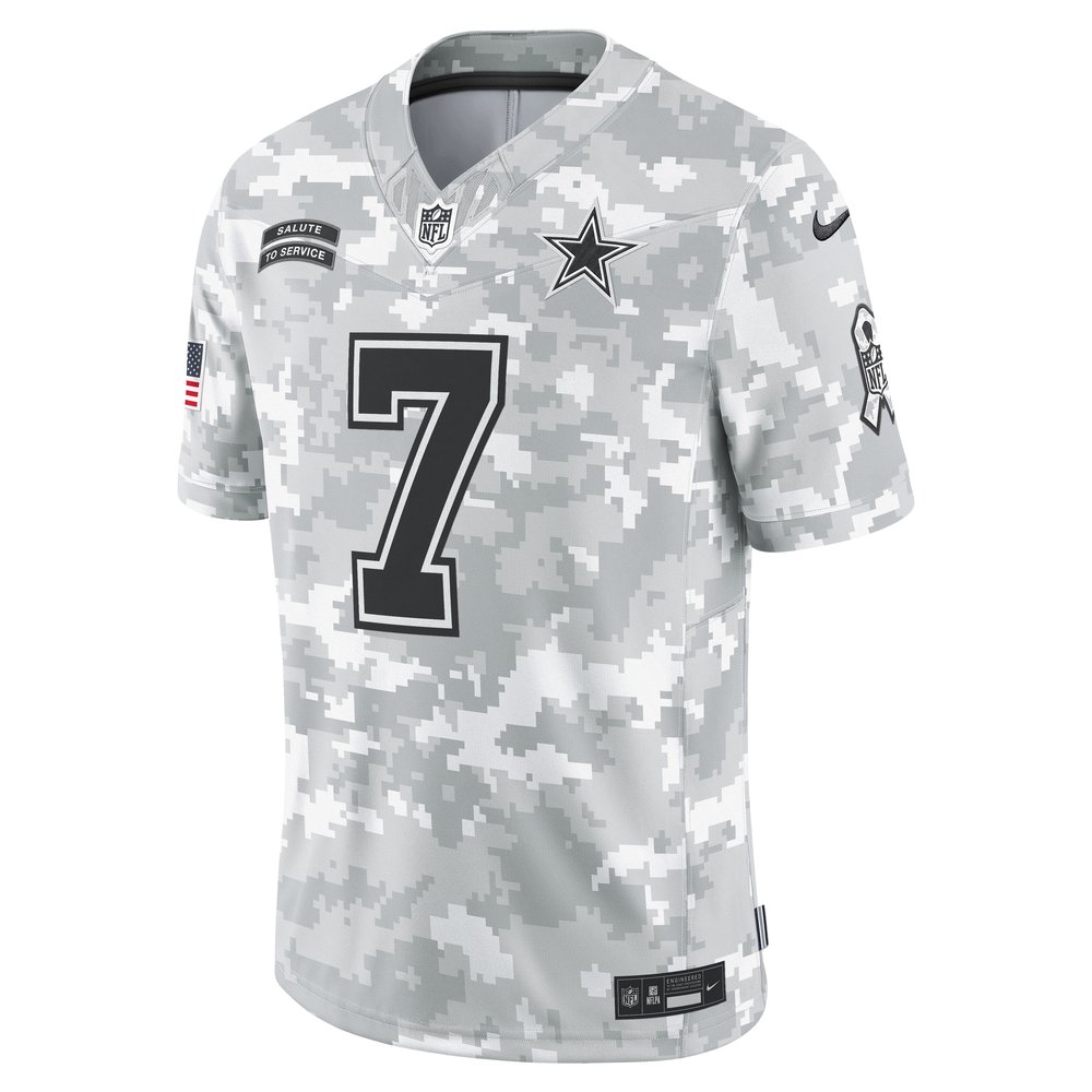 Men's Dallas Cowboys Trevon Diggs Arctic Camo 2024 Salute to Service Limited Jersey