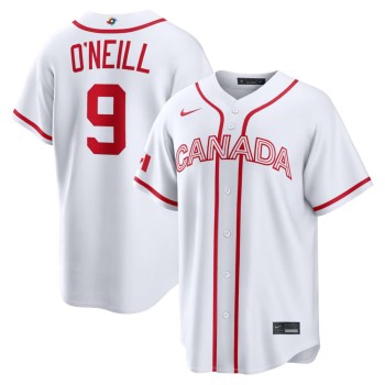 Men's Canada Baseball #9 Tyler O'Neill White 2026 World Baseball Classic Home Stadium Jersey Men's Canada Baseball #9 Tyler O'Neill White 2026 World Baseball Classic Home Stadium Jersey