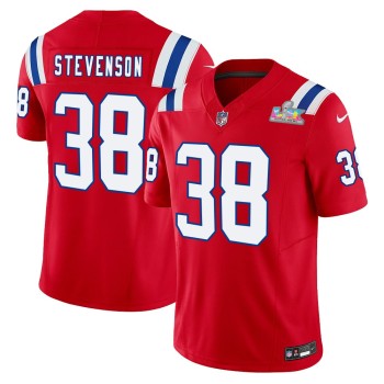 Men's New England Patriots #38 Rhamondre Stevenson Red F.U.S.E. Vapor Limited Stitched Football Jersey