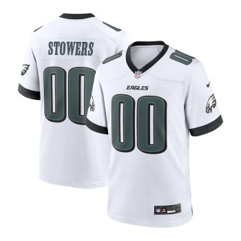 Men's Philadelphia Eagles Eli Stowers White 2026 NFL Draft Game Jersey Men's Philadelphia Eagles Eli Stowers White 2026 NFL Draft Game Jersey