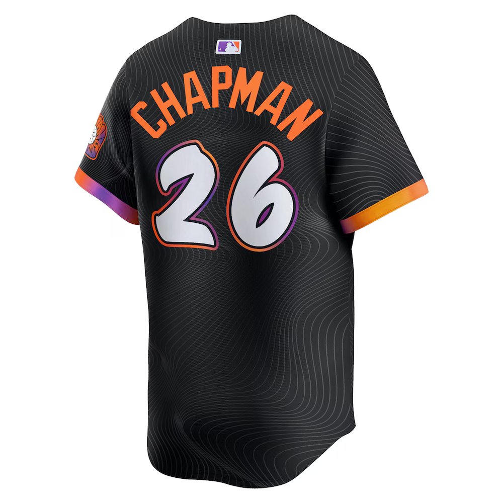 Men's San Francisco Giants #26 Matt Chapman Nike Anthracite 2025 City Connect Limited Jersey