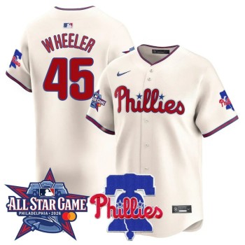 Youth Philadelphia Phillies #45 Zack Wheeler Cream 2026 MLB All-Star Jersey Youth Philadelphia Phillies #45 Zack Wheeler Cream 2026 MLB All-Star Jersey