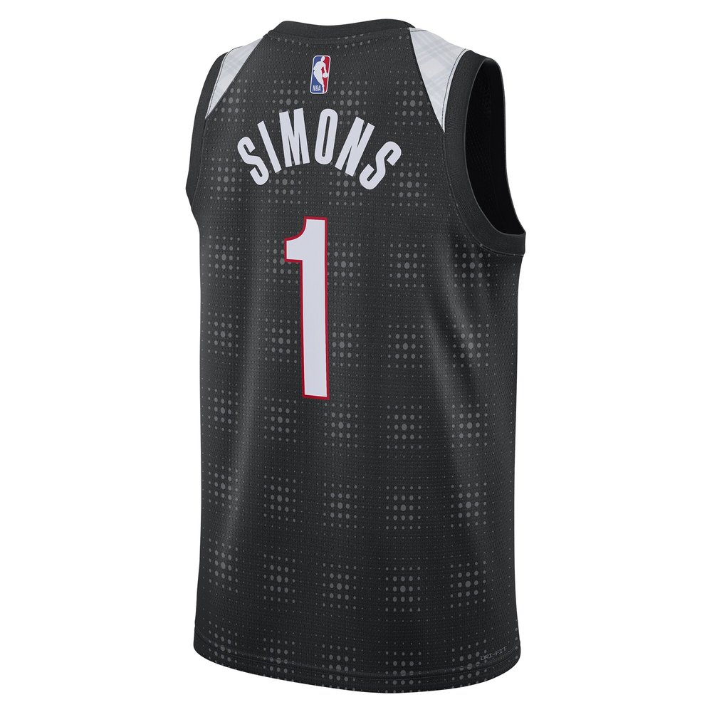 Unisex Portland Trail Blazers Anfernee Simons Black 2024/25 Swingman Player Jersey - City Edition