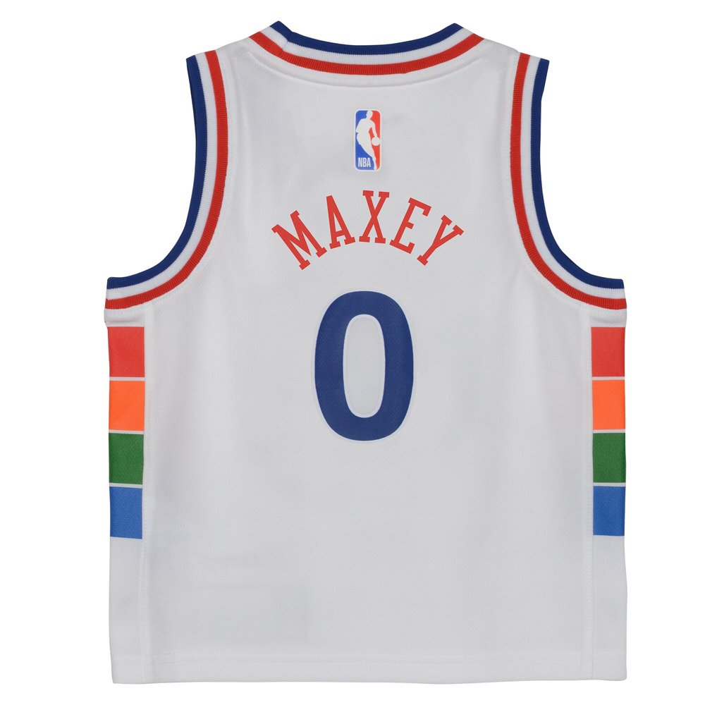 Toddler Philadelphia 76ers Tyrese Maxey White 2024/25 Swingman Player Jersey - City Edition