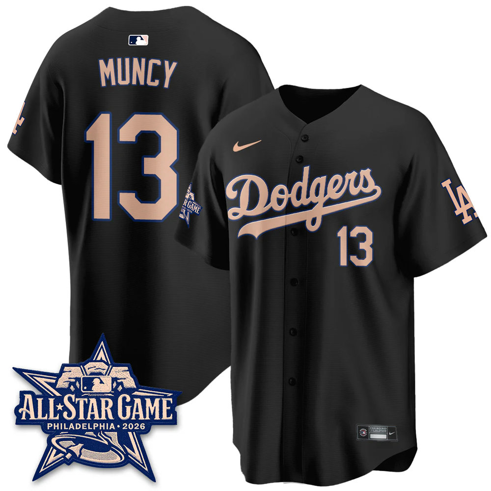 Youth Los Angeles Dodgers #13 Max Muncy Black 2026 MLB All-Star Jersey Youth Los Angeles Dodgers #13 Max Muncy Black 2026 MLB All-Star Jersey
