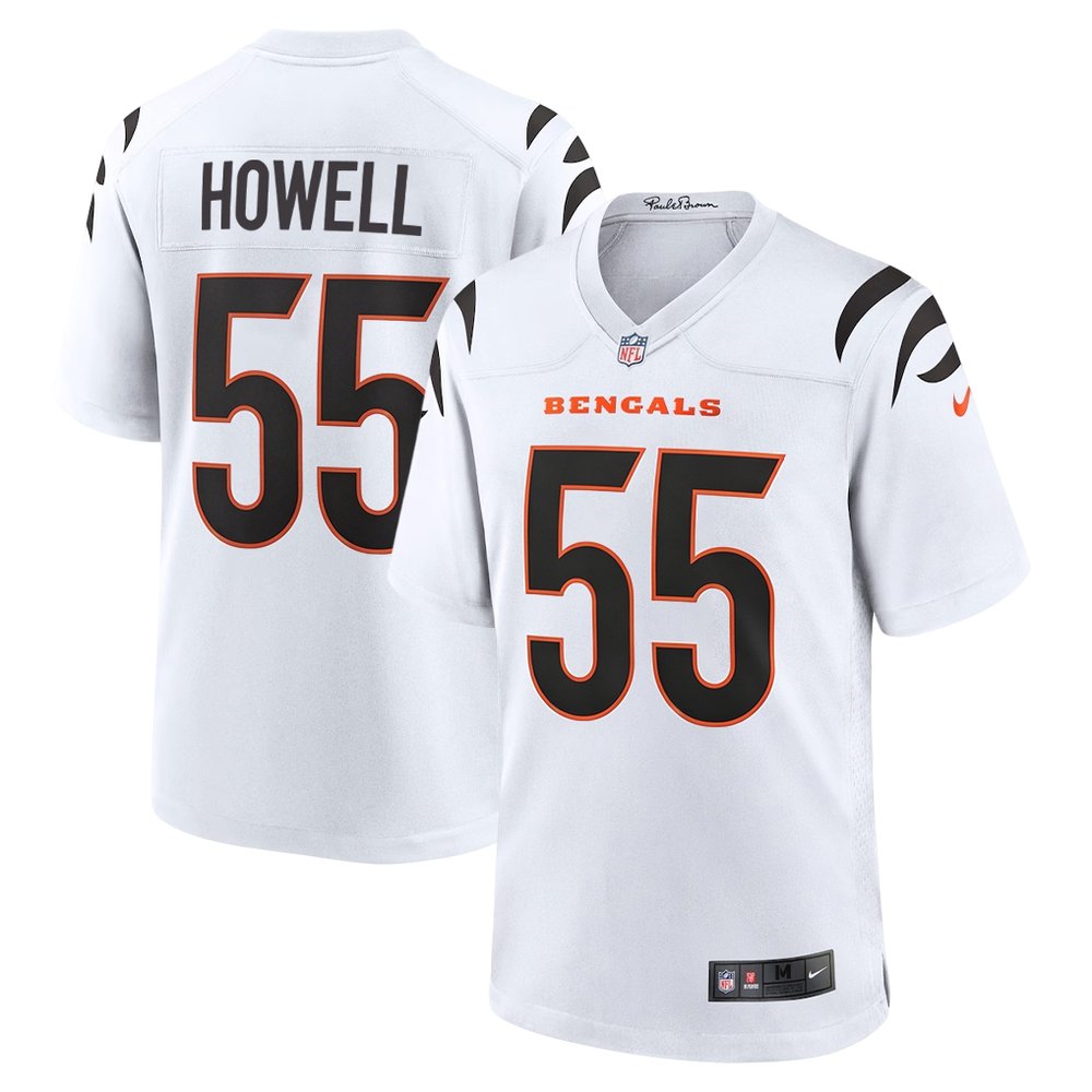 Men's Cincinnati Bengals #55 Cashius Howell White 2026 NFL Draft Game Jersey Men's Cincinnati Bengals #55 Cashius Howell White 2026 NFL Draft Game Jersey