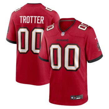 Men's Tampa Bay Buccaneers Josiah Trotter Red 2026 NFL Draft Game Jersey Men's Tampa Bay Buccaneers Josiah Trotter Red 2026 NFL Draft Game Jersey
