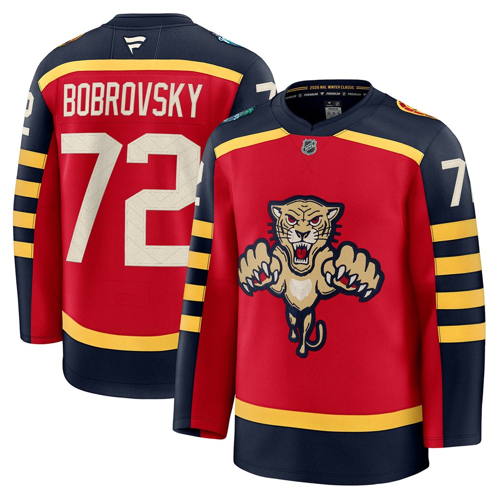 Youth Florida Panthers #72 Sergei Bobrovsky Red NHL 2026 Winter Classic Jersey Youth Florida Panthers #72 Sergei Bobrovsky Red NHL 2026 Winter Classic Jersey