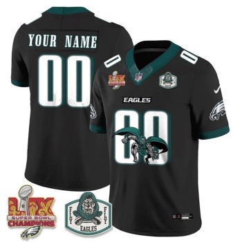 Youth Philadelphia Eagles x Green Cape Villain Black 2025 Super Bowl LIX Champions Patch Edition Vapor F.U.S.E. Limited Custom Jersey Youth Philadelphia Eagles x Green Cape Villain Black 2025 Super Bowl LIX Champions Patch Edition Vapor F.U.S.E. Limited Custom Jersey