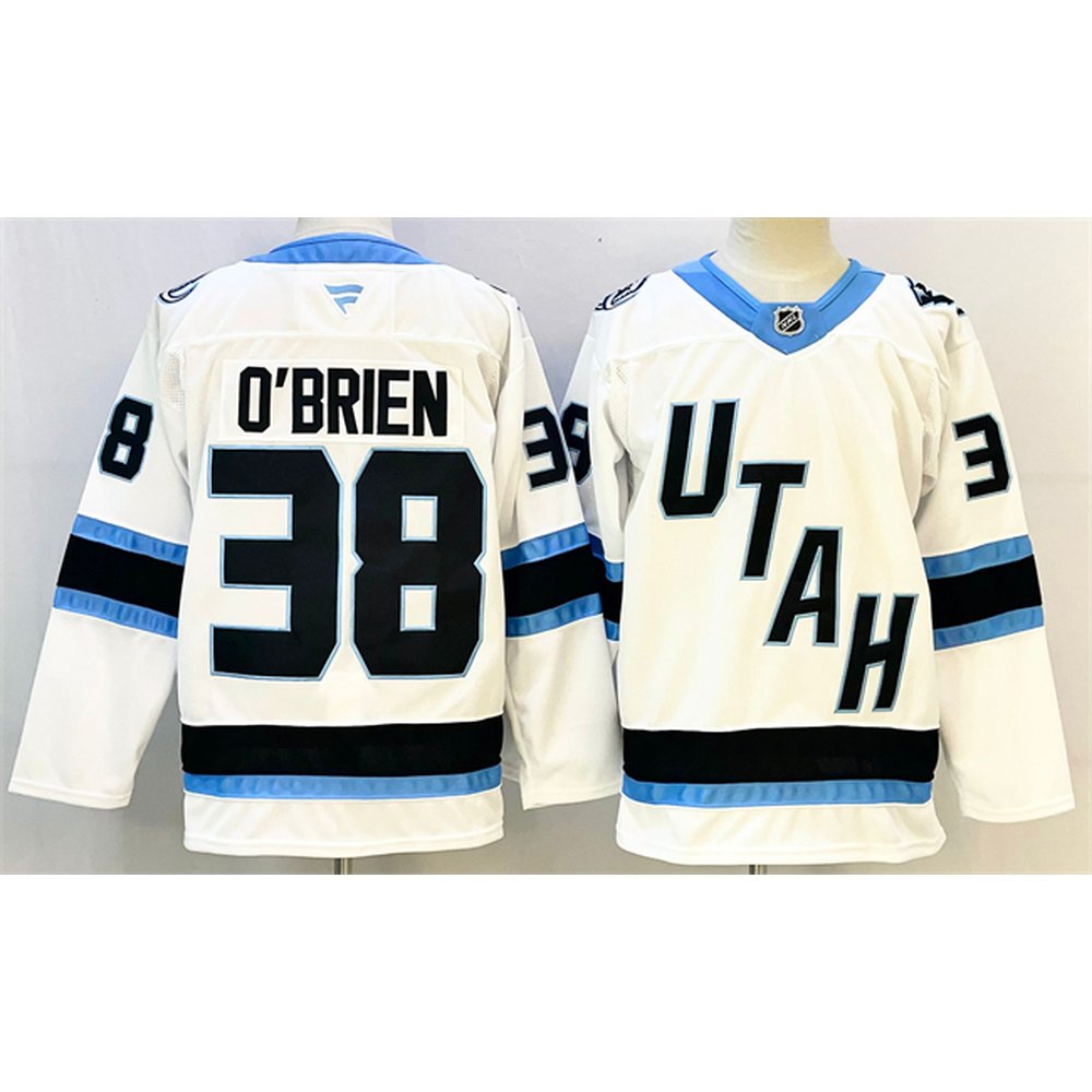 Youth Utah Mammoth #38 Liam O'Brien White Stitched Jersey