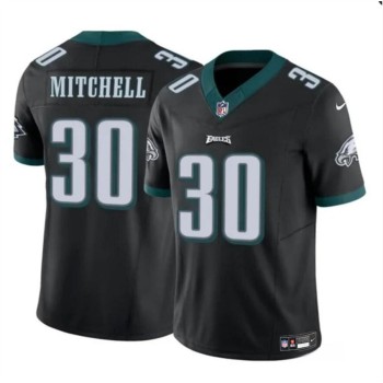 Men's Philadelphia Eagles #30 Quinyon Mitchell Black 2024 Draft F.U.S.E Vapor Untouchable Limited Stitched Football Jersey Men's Philadelphia Eagles #30 Quinyon Mitchell Black 2024 Draft F.U.S.E Vapor Untouchable Limited Stitched Football Jersey